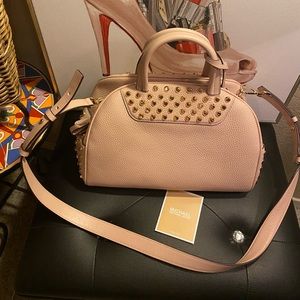Michael Kors light pink leather purse